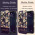 Blooming Flowers Custom Name iPhone Case